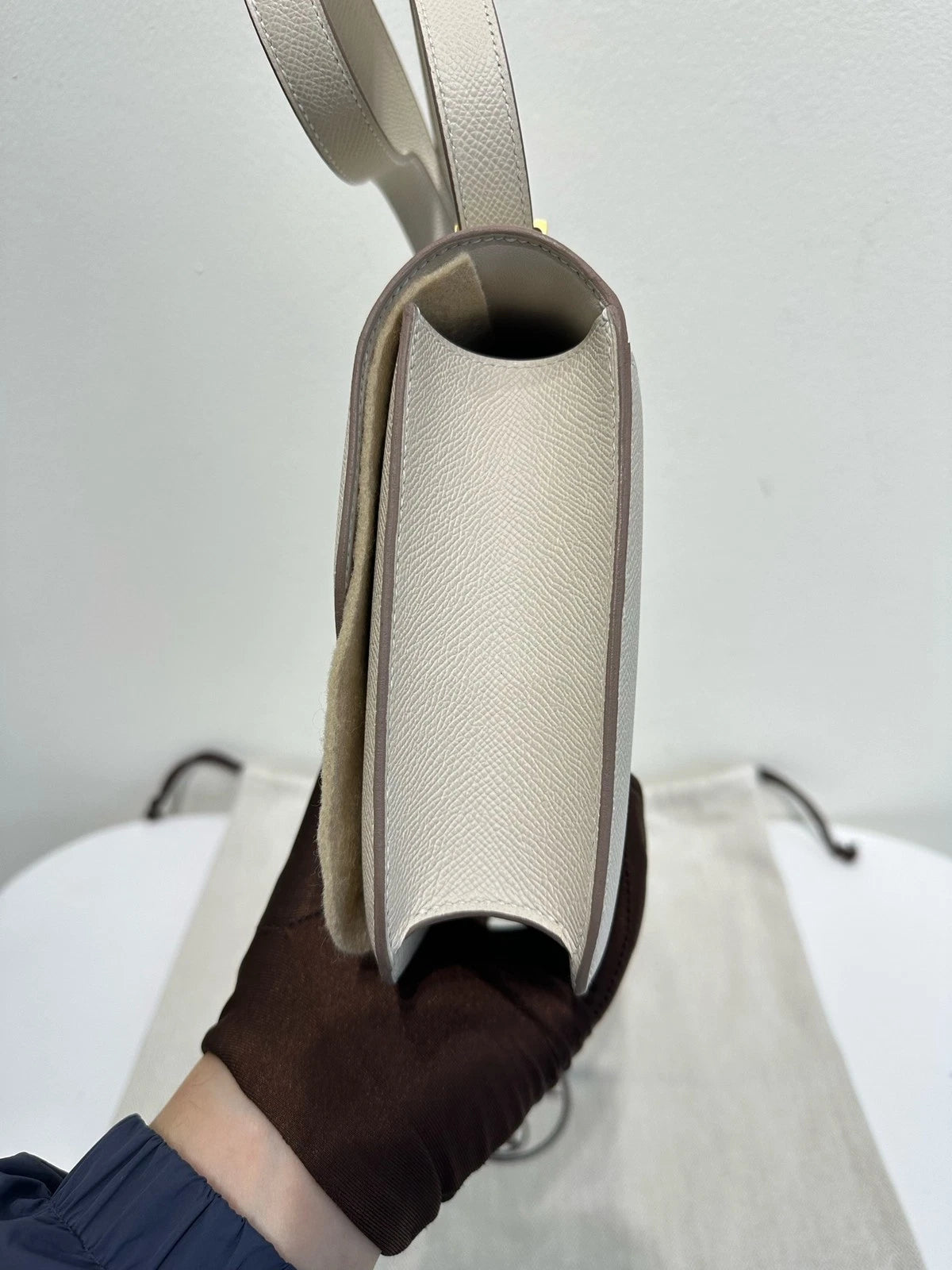 Hermes New Constance24 White Shoulder Bag For Women