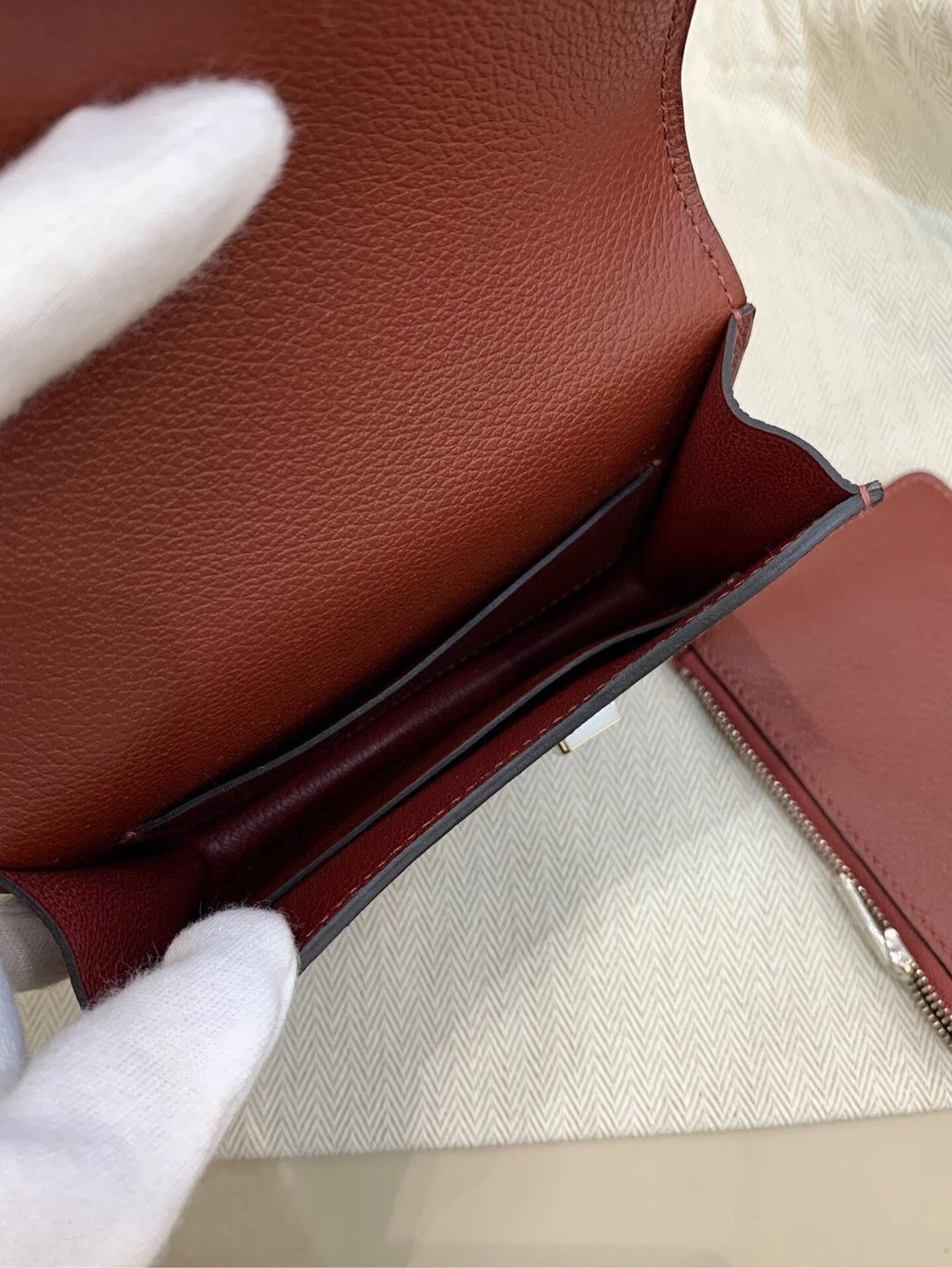 Hermes Constance Slim Evercolor Women Wallet Waist Bag