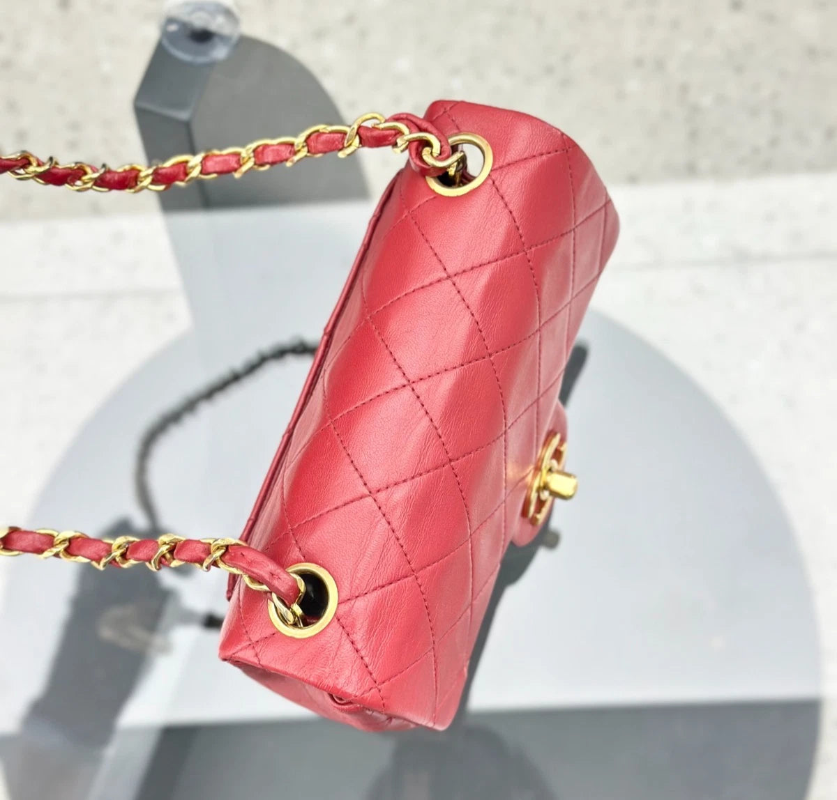 Chanel Classic Flap Vintage Lambskin Shoulder Bag Crossbody Women Fashion S