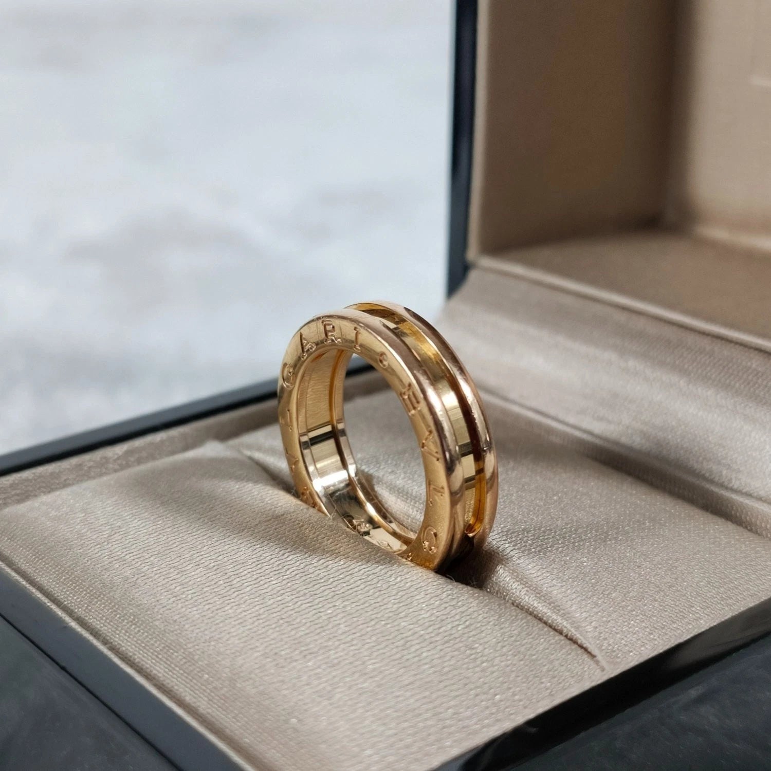 Bvlgari B.Zero1 18k Rose Gold 1 Band Ring EU49/US4.75