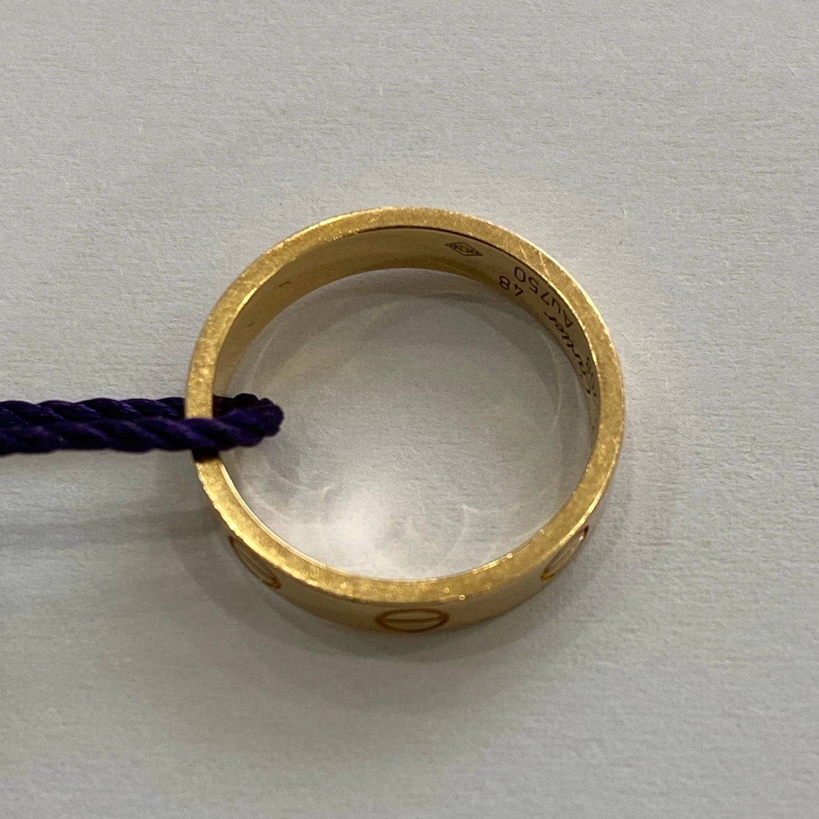 Cartier Love Small Ring Rose/Pink Gold 18k Wedding Band EU48/US4.5