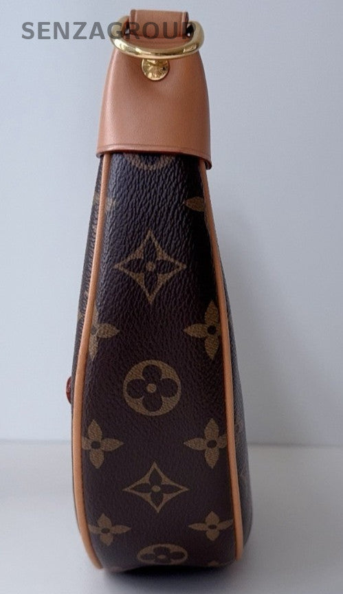 Louis Vuitton Monogram Hobo Shoulder Bag Brown Gold Used Women Classic
