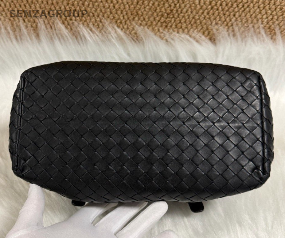 Bottega Veneta Roma Mini Top Handle Bag Crossbody Black Women Classic