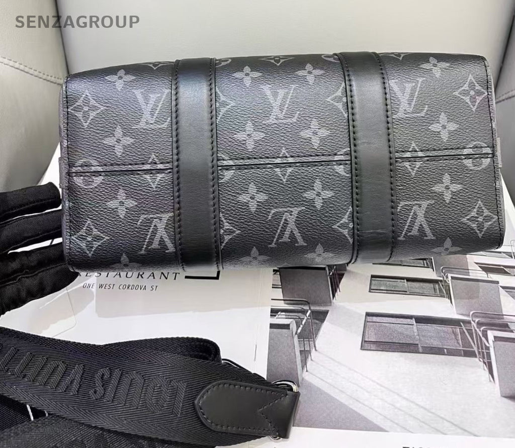 Louis Vuitton keepall27 Monogram Handbag Shoulder Bag Black