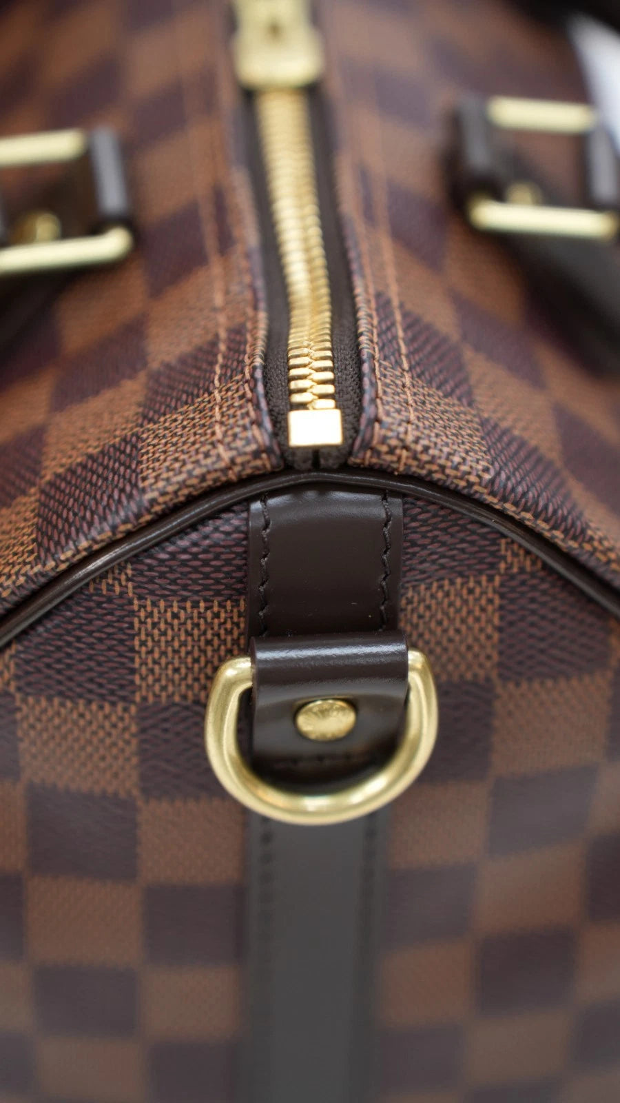 Louis Vuitton Speedy25 Damier Brown Shoulder Bag Top Handle Excellent