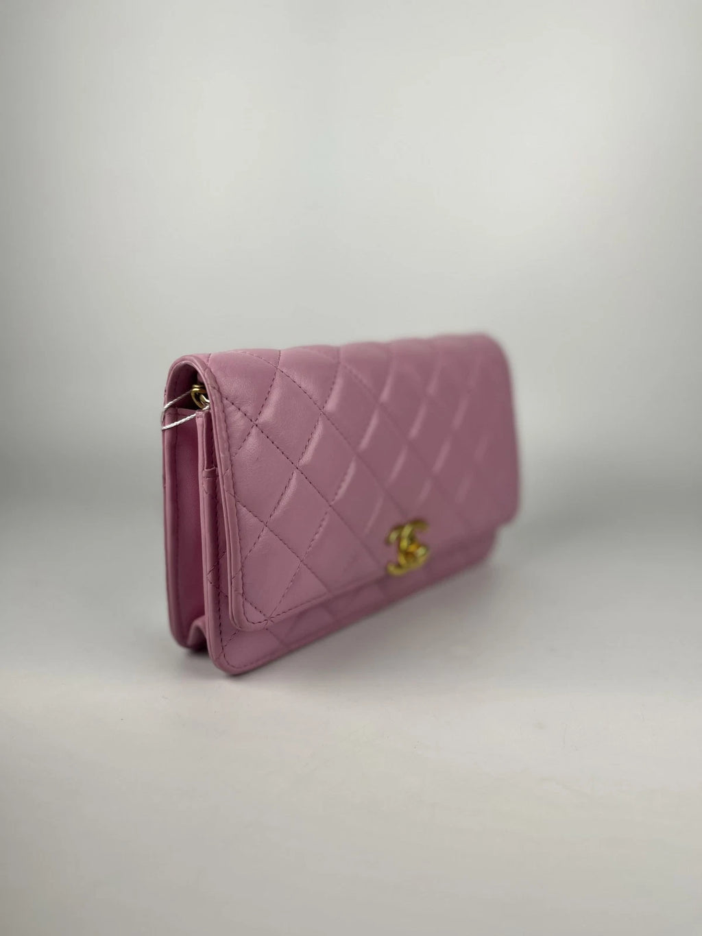 CHANEL Purple Leather WOC Crossbody Bag For Women