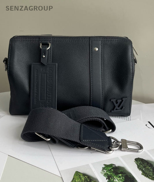Louis Vuitton City Keepall All Leather Deep Blue Shoulder bag Classic
