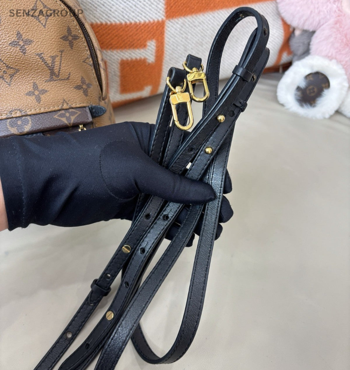 Louis Vuitton Monogram Mini Backpack Brown Gold Unisex Adults Classic