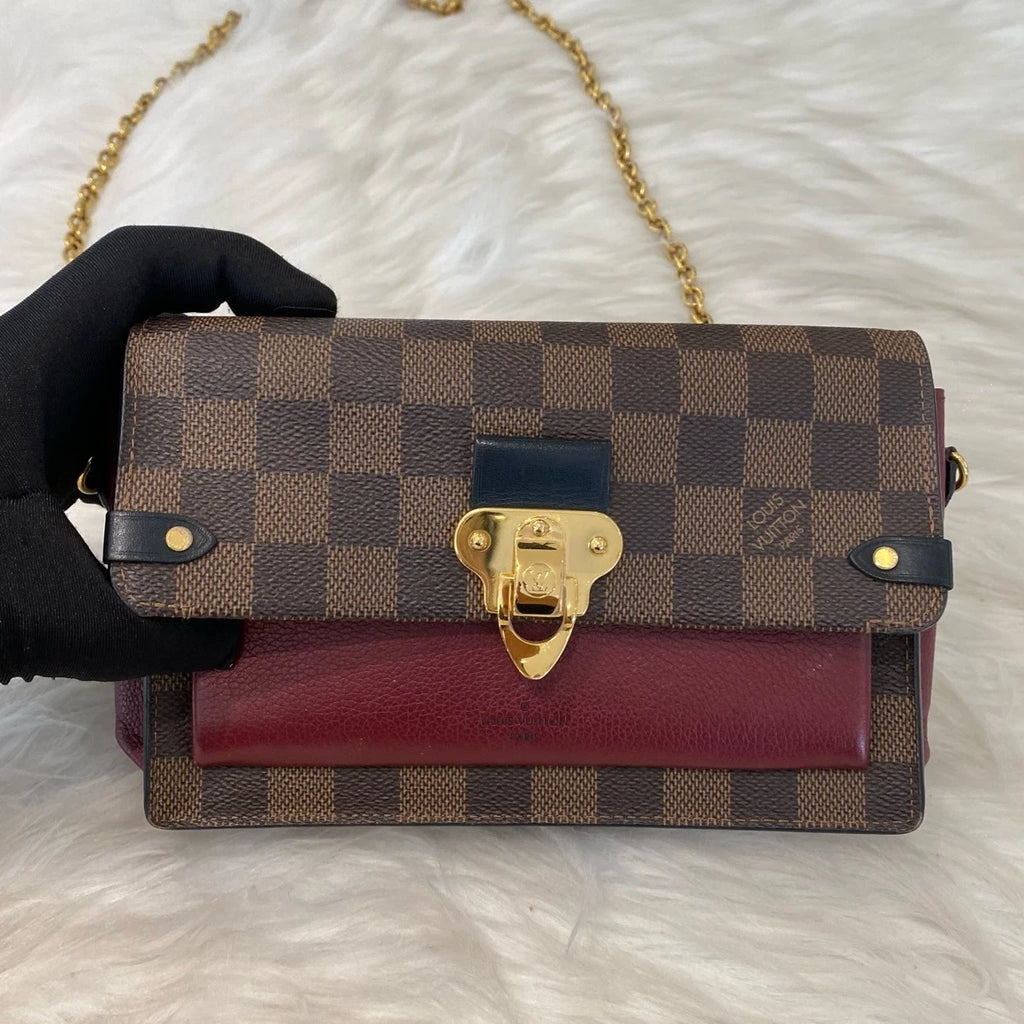 Louis Vuitton Vavin Damier Shoulder Bag Chain Bag Excellent