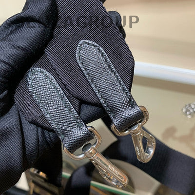 Prada Re-Edition 2000 Nylon Black Silver Chain Shoulder Crossbody Bag