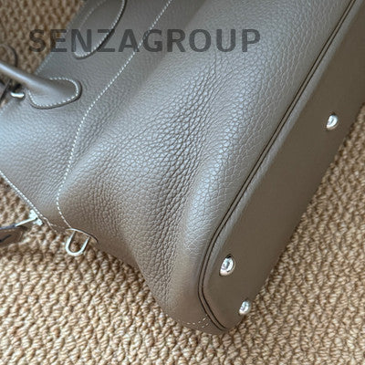 Hermes Bolide 31 Bag Grey Silver Hardware Women's Classic Handbag