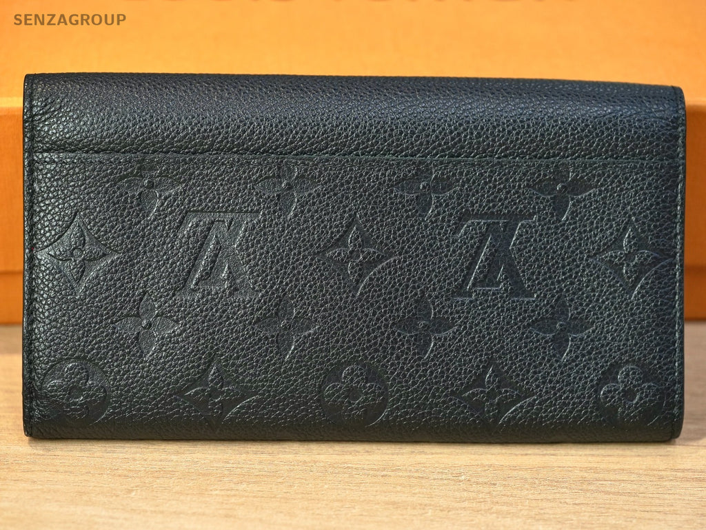 Louis Vuitton Monogram Empreinte Black Wallet Leather