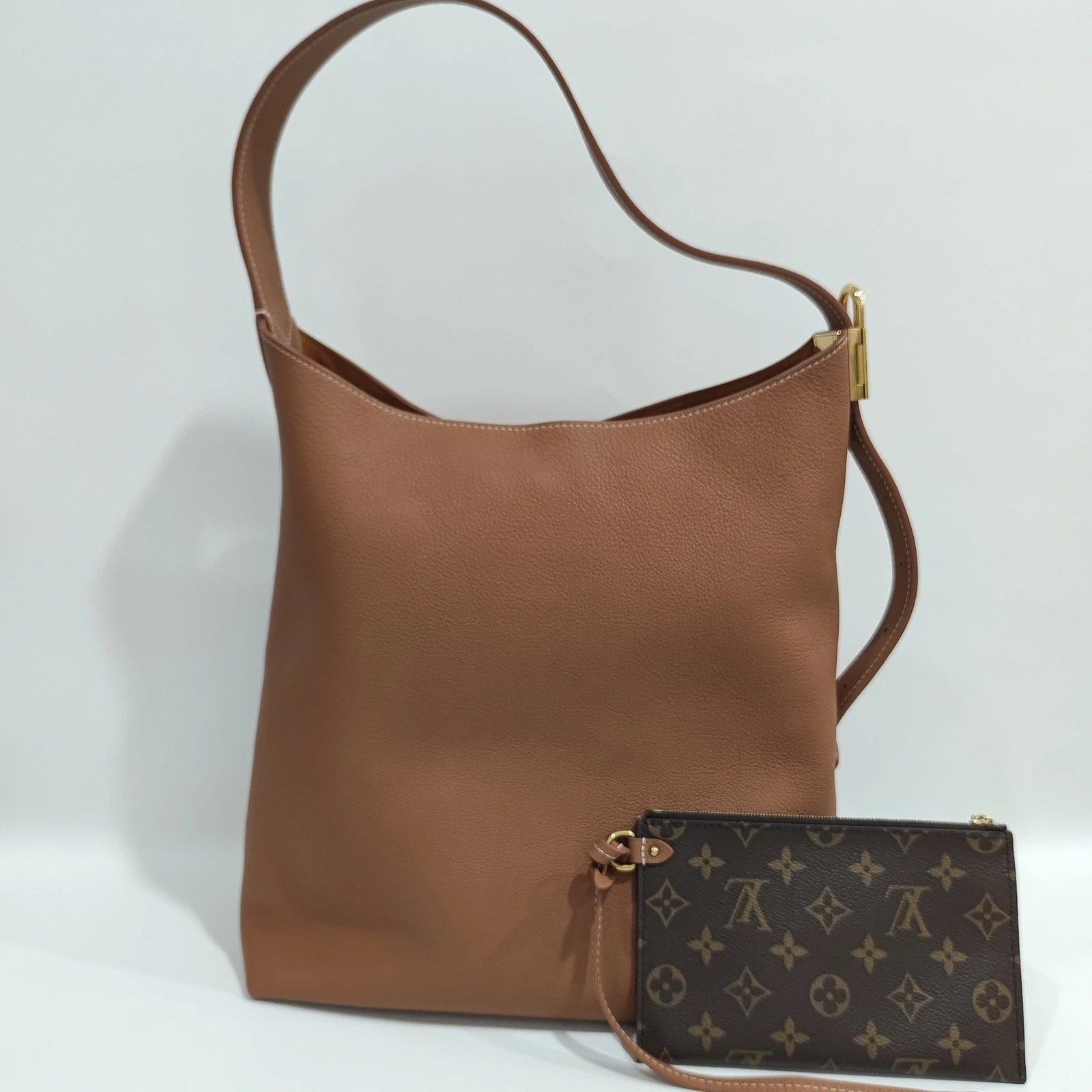 Louis Vuitton Lowkey Hobo Calfskin Shoulder Bag For Women