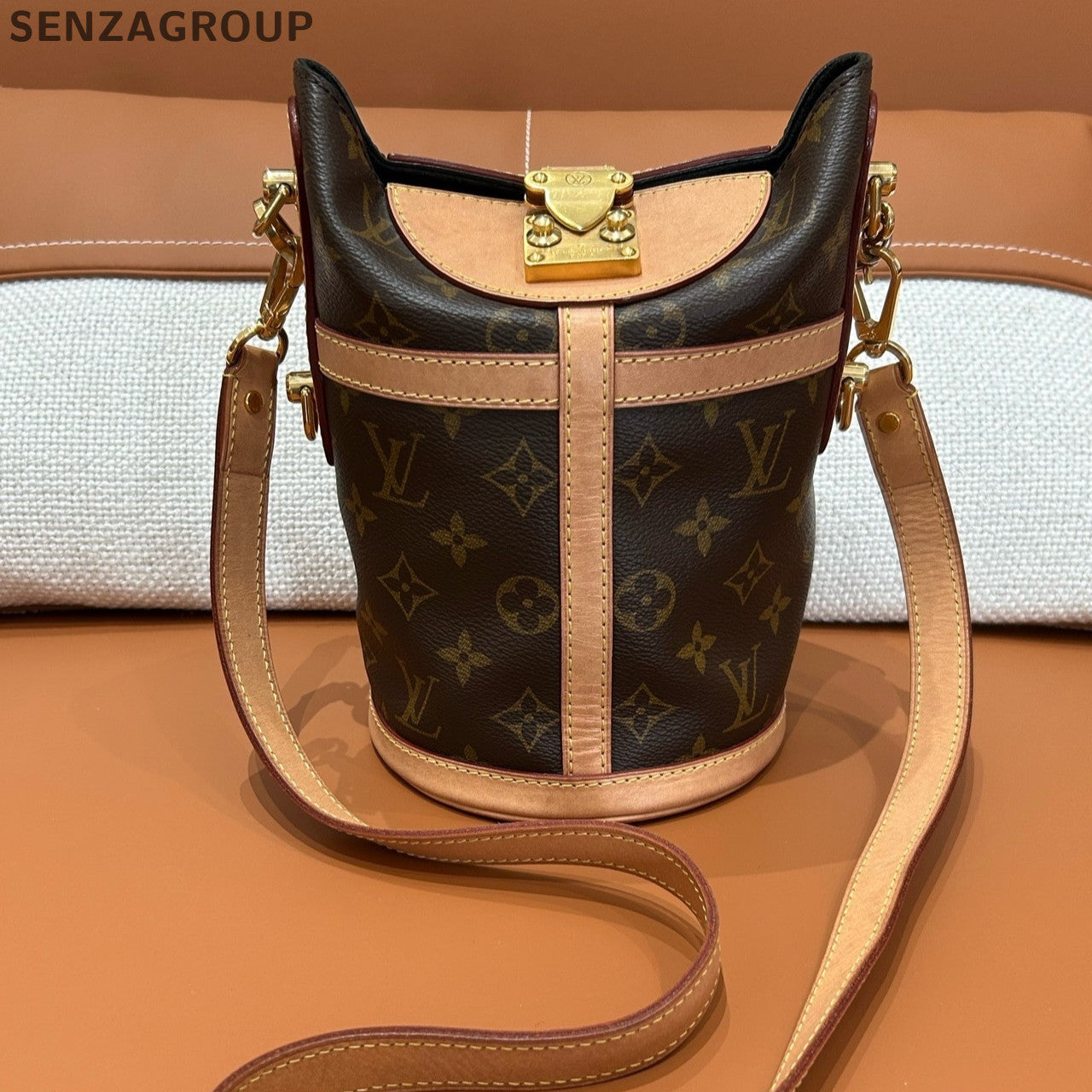 Louis Vuitton Monogram French Fries Bag Brown Handbag Crossbody Women
