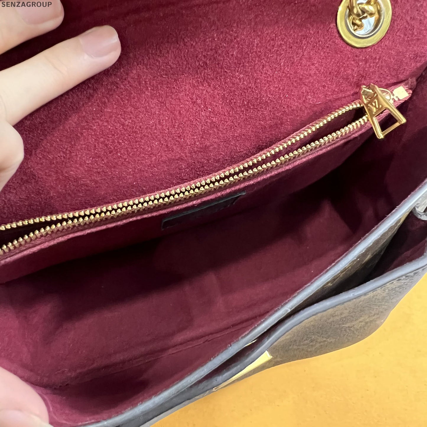 Louis Vuitton Monogram Messenger Chain Crossbody Bag for Women