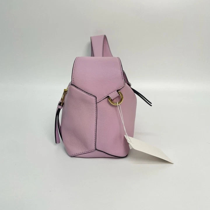 Loewe Purple Puzzle Hobo Shoulder Bag For Women