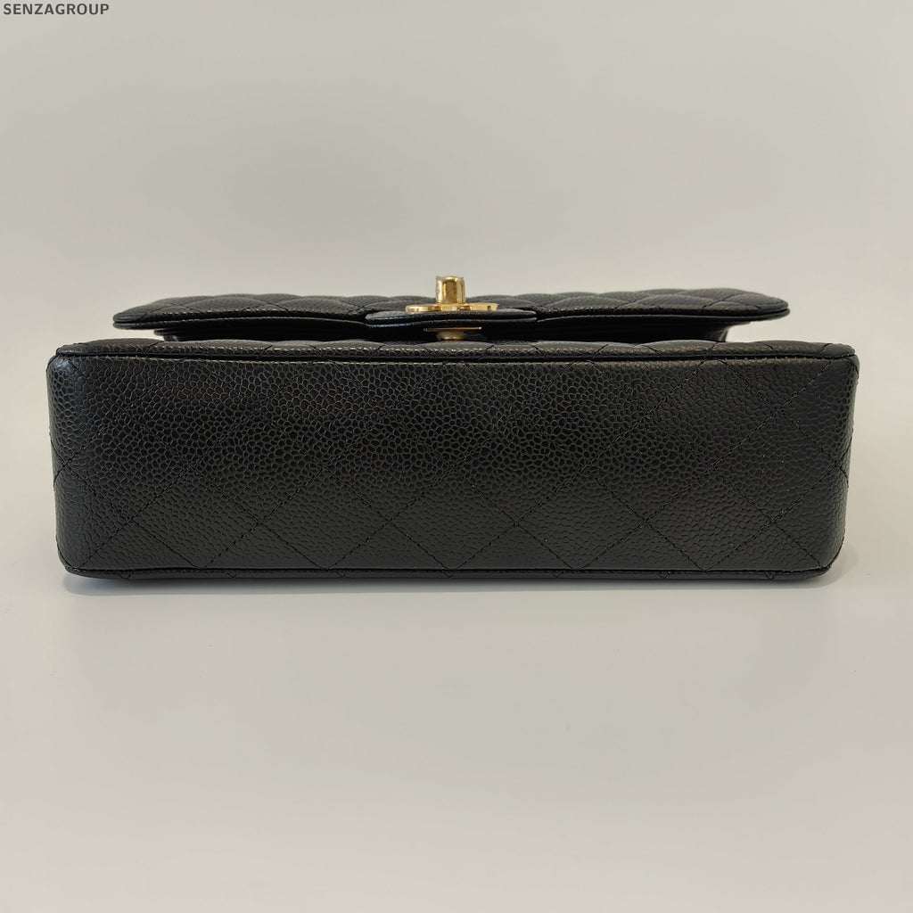 Chanel Classic Flap Black Caviar Small Chain Shoulder Crossbody Bag