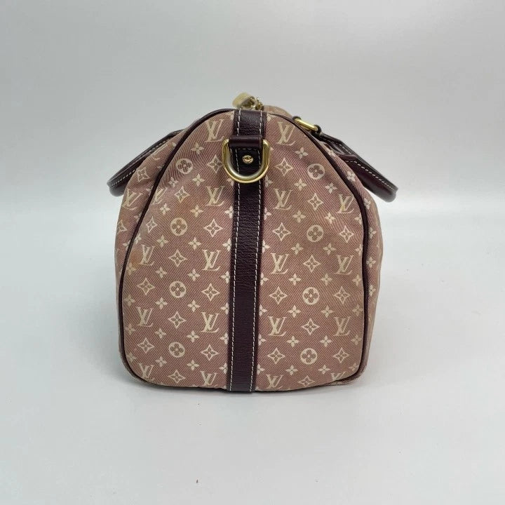 Louis Vuitton Denim Monogram Speedy30 Shoulder Bag For Women