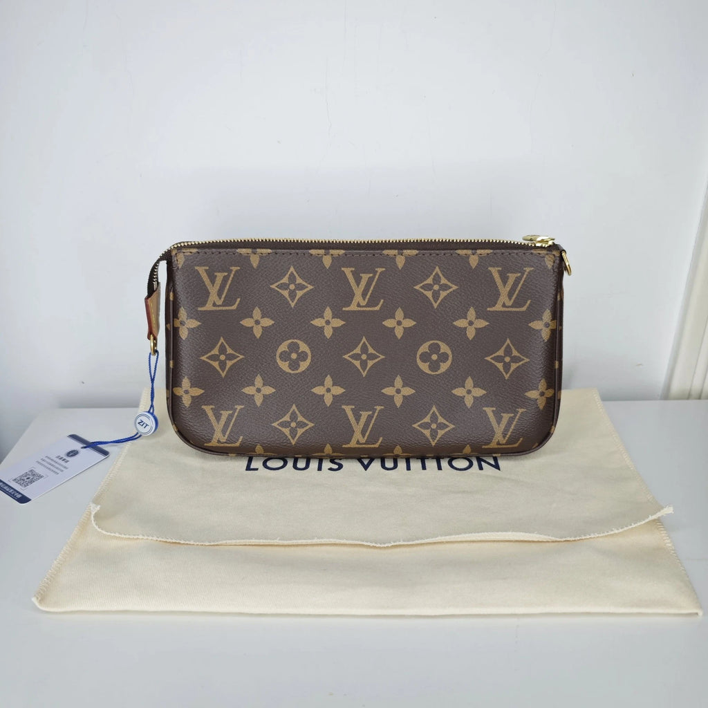 Louis Vuitton Pochette Accessoires Monogram Canvas Shoulder Bag Excellent