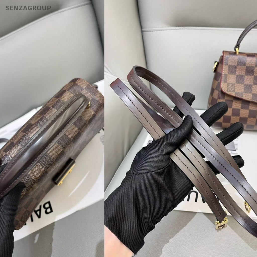 Louis Vuitton Croisette Damier Ebene Messenger Top Handle Shoulder Crossbody Bag