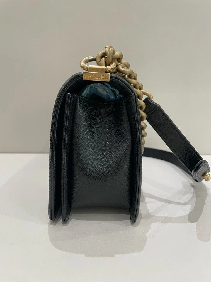 CHANEL LeBoy Medium Leather Shoulder Bag For Women