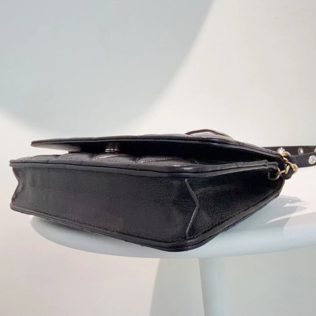 Chanel Series Wallet On Chain (WOC) Crossbody Bag Black Classic