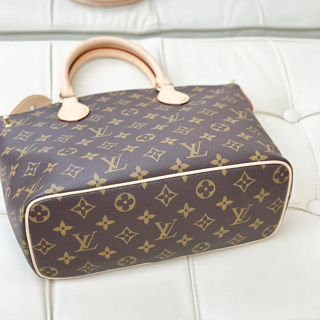 Louis Vuitton Neo Lockit PM Monogram Tote Top Handle Crossbody Bag Women S