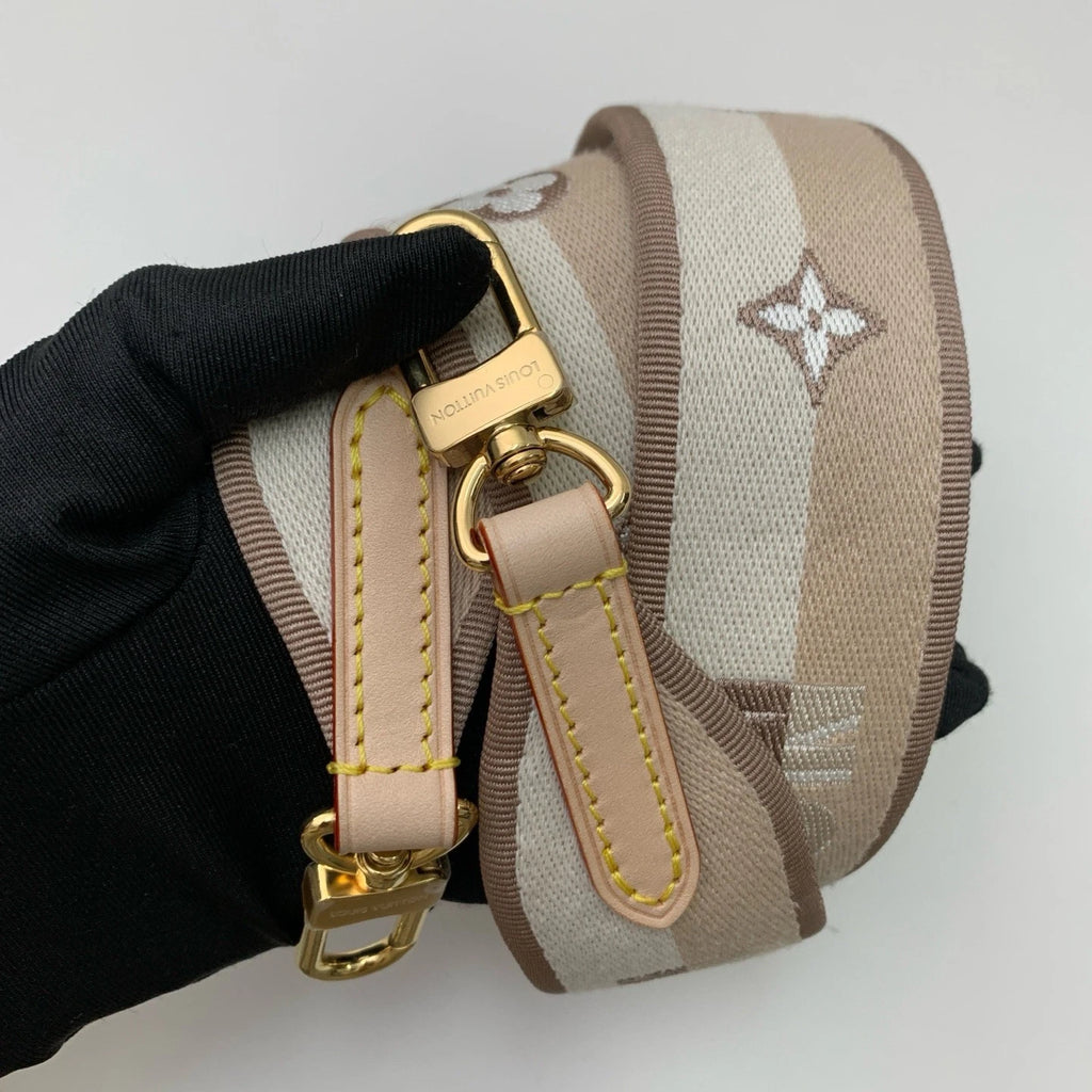 Louis Vuitton Cluny Brown Gold Crossbody Top Handle Excellent