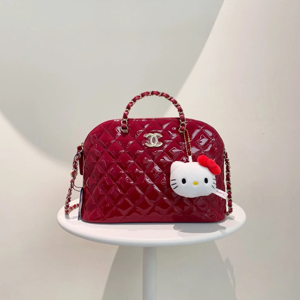 Chanel Shell Top Handle Bag Handbag Women Classic