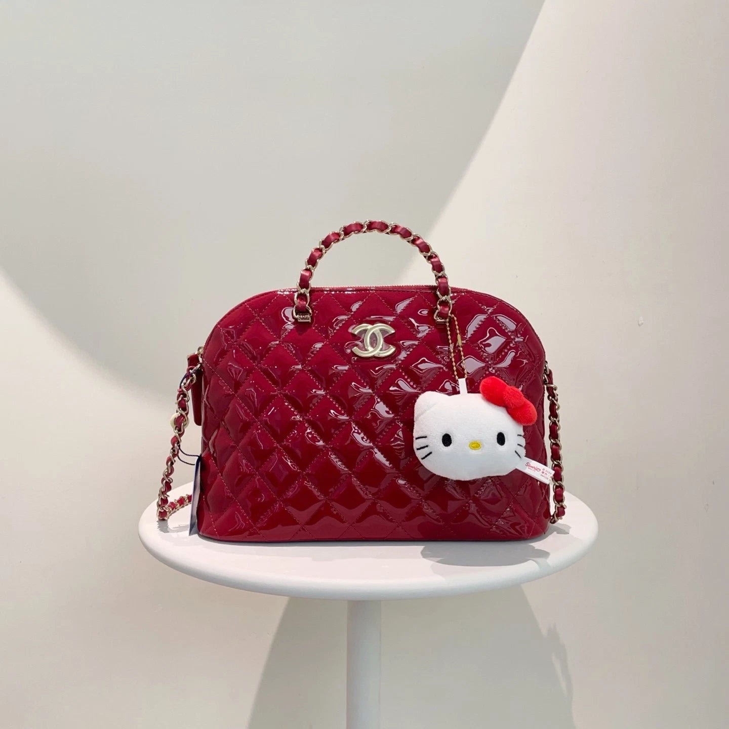 Chanel Shell Top Handle Bag Handbag Women Classic