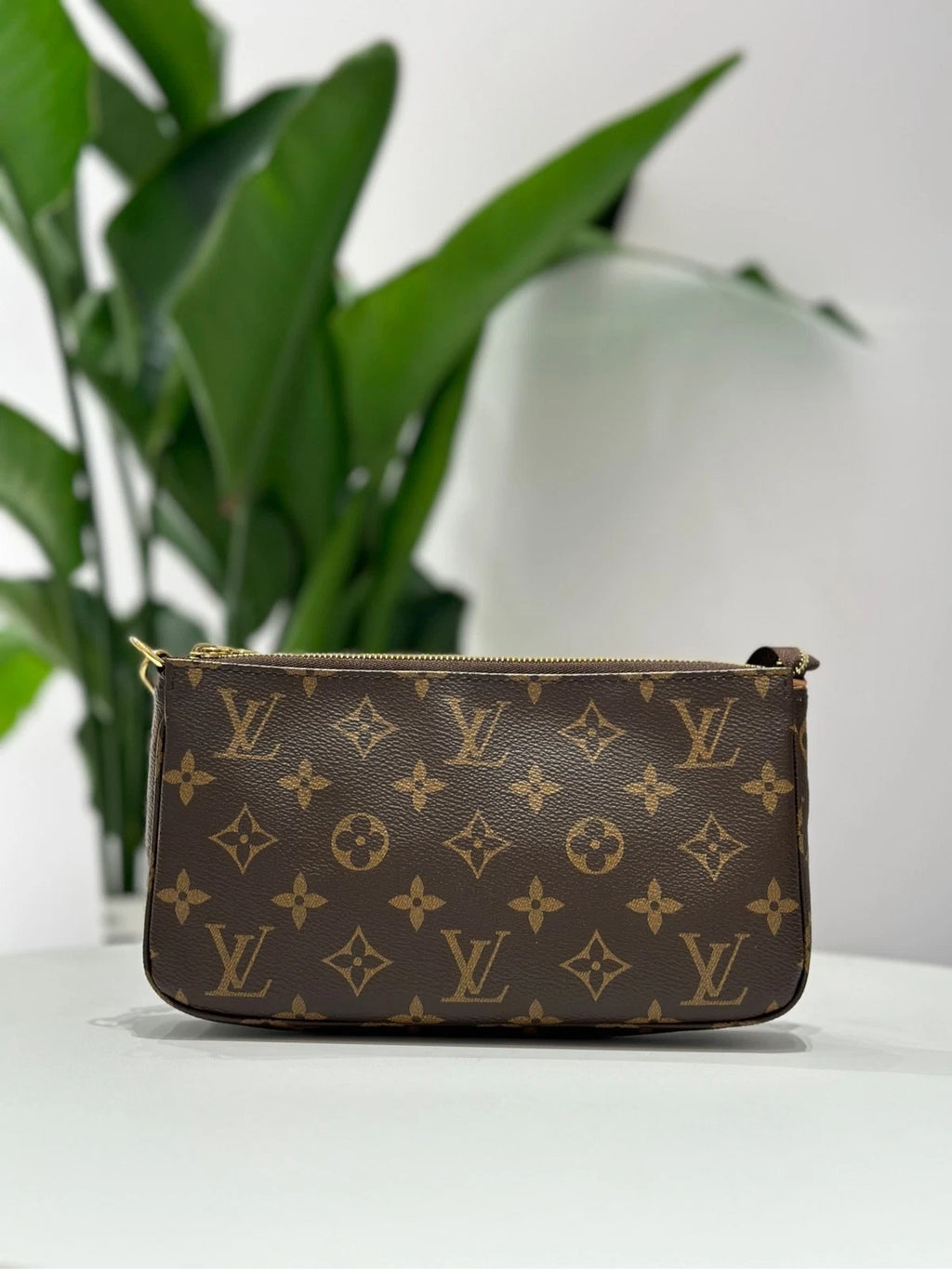 Louis Vuitton Pochette Accessoires Monogram Canvas Large Shoulder Bag
