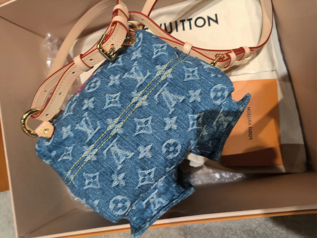 New Louis Vuitton Venice Cherry Denim Backpack For Women