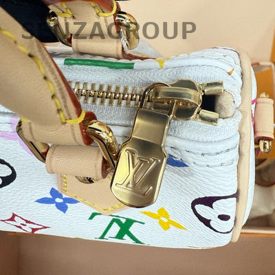 Louis Vuitton Speedy Nano White Multicolor Handbag - Women's Classic