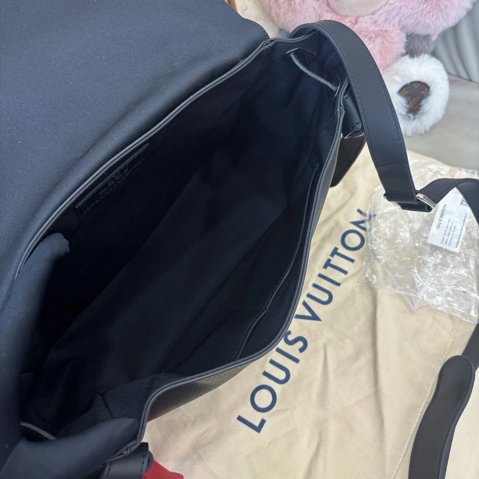 Louis Vuitton × Nigo Besace Tokyo Denim Monogram Shoulder Crossbody Black SHW