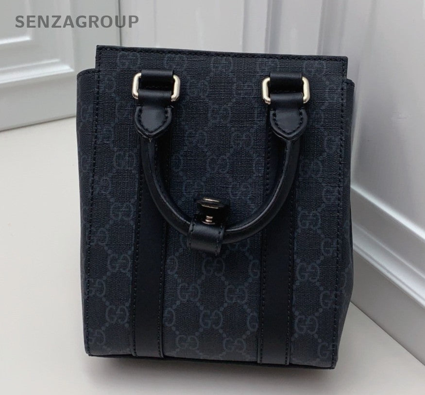 Gucci Ophdia Tote Top Handle Bag Crossbody Black Silver Unisex Adults Classic