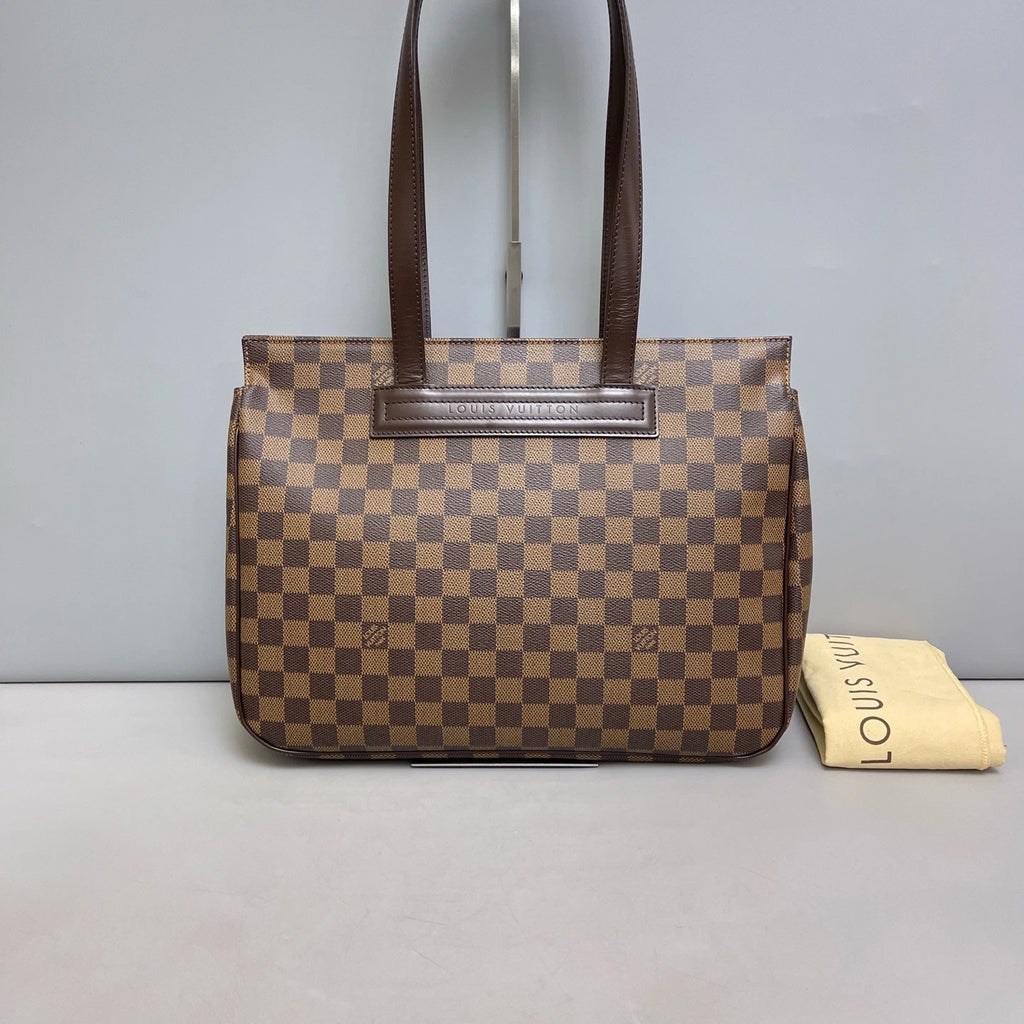 Authentic Louis Vuitton Parioli Damier Ebene Shoulder Bag Brown