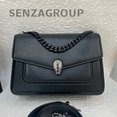 Bvlgari Serpenti Forever So Black Shoulder Crossbody Bag Classic Women