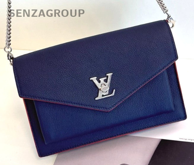 Louis Vuitton My Lock me woc Navy Blue Chain Strap Women Crossbody Shoulder bag