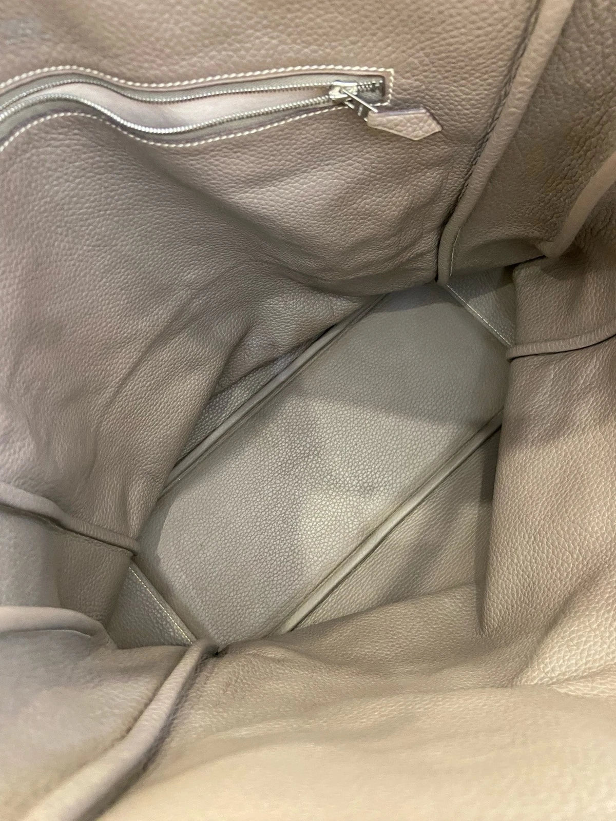 Hermes Victoria Tote Bag For Women Gray Leather