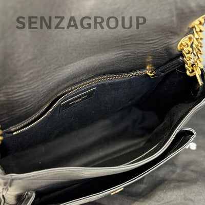 Saint Laurent NIKI Medium Black Leather Chain Crossbody Bag Unisex