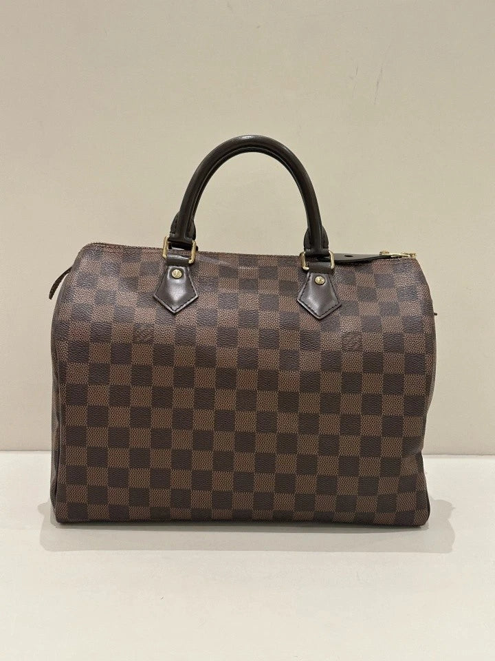 Louis Vuitton Brown Canvas Speedy30 Handbag For Women