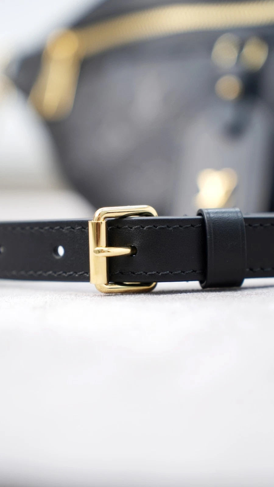 Louis Vuitton High Rise PM Bumbag Monogram Empreinte Black Excellent