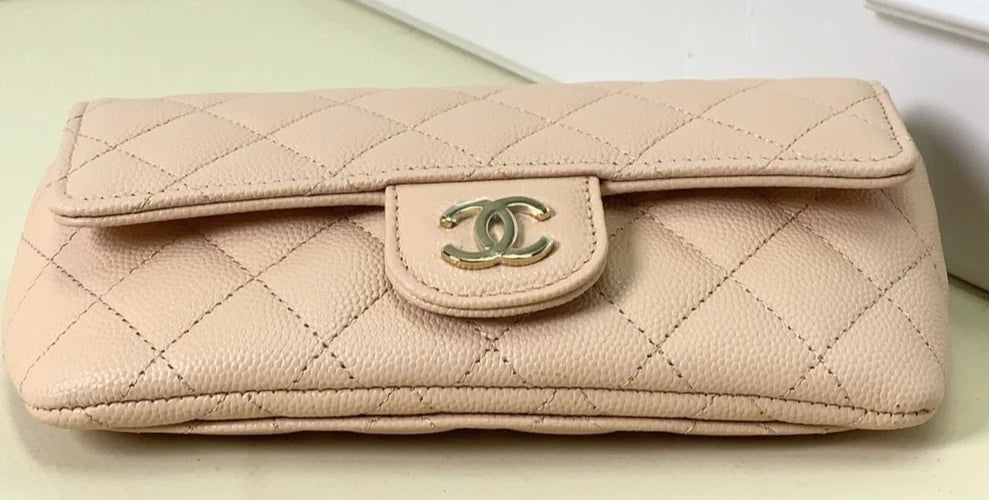 CHANEL Classic Flap Calfskin Chain Strap Phone case - Pre-Owned