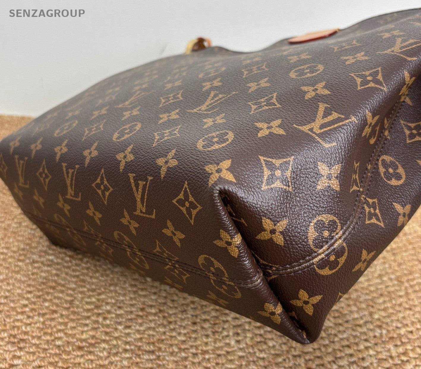 Louis Vuitton Graceful PM Monogram Shoulder Bag Brown Gold Women Classic