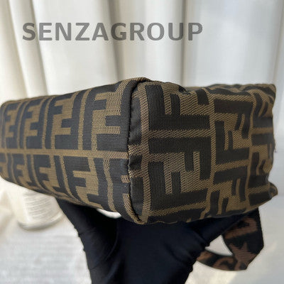 Fendi Monogram Canvas Brown Tote Bag Classic Women's Handbag