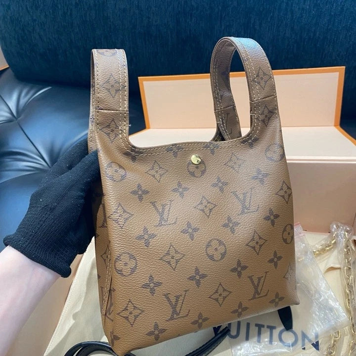 Louis Vuitton Atlantis BB Monogram Bucket Top Handle Crossbody Bag Women D