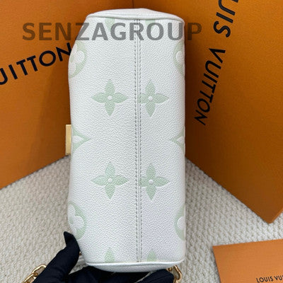 Louis Vuitton Favorite Monogram Chain Crossbody Bag White Green Women