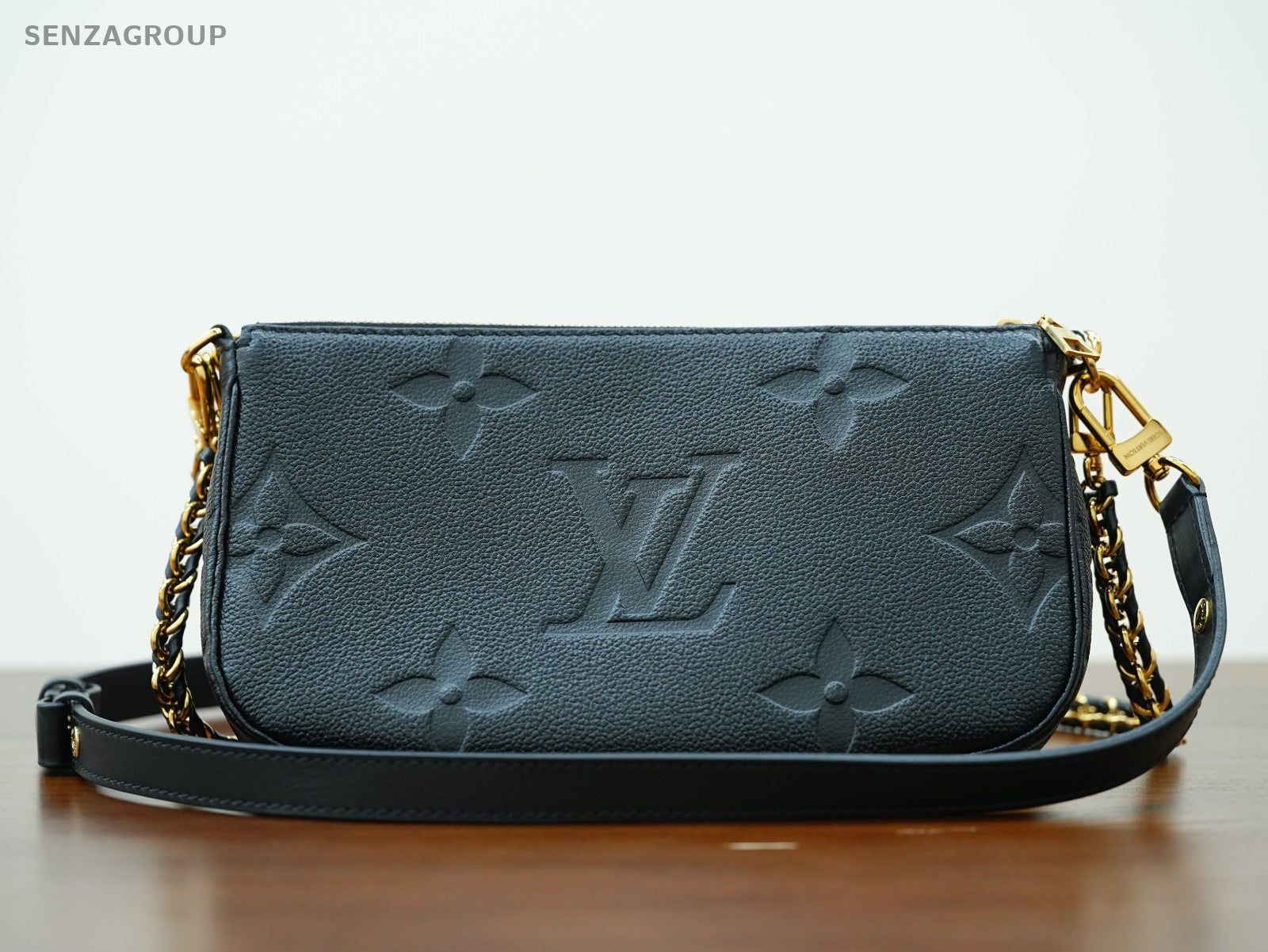 Louis Vuitton Multi Pochette Black Monogram Empreinte Shoulder bag Women Classic