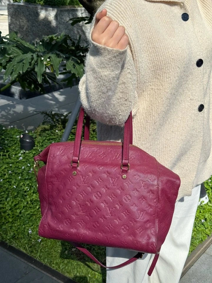 Louis Vuitton Lumineuse Red Gold Tote Bag For Women