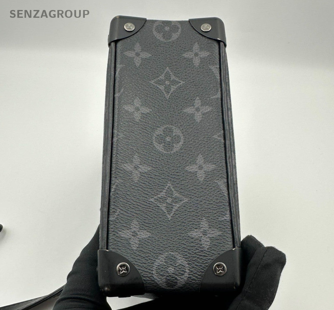 Louis Vuitton Soft Trunk Mini Monogram Shoulder Crossbody Black Unisex Adults